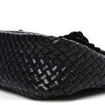 Nappa Intrecciato Small Cobble Shoulder Bag Black