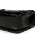 Calfskin Quilted Medium Boy Flap So Black