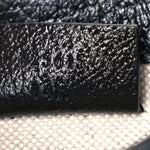 Jacquard Black Denim GG Monogram Textured Dollar Calfskin Mini Horsebit 1955 Crossbody Bag Black Ivory