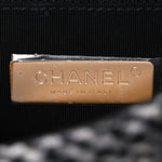 Tweed Quilted Medium Chanel 19 Flap Grey