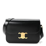 Shiny Calfskin Medium Triomphe Black