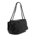Lambskin Pearl Obsession Flap Black