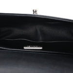 Orylag Rabbit Fur Calfskin Small Boy Flap Black