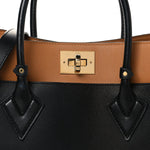 Calfskin Monogram On My Side MM Black