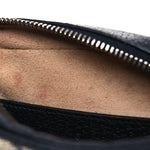 GG Supreme Monogram Textured Dollar Calfskin Web Mini Ophidia Shoulder Bag Beige Blue