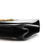 Vitello Barocco Virtus Top Handle Shoulder Bag Black