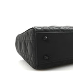 Ultra Matte Calfskin Cannage Small My ABCDior Lady Dior Black
