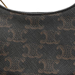 Canvas Calfskin Mini Ava Triomphe Shoulder Bag Tan