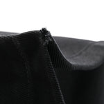 Linen Calfskin Rive Gauche Tote Black