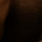 Shearling Suede Mini Le 5 A 7 Vertical Hobo Natural Beige Dark Cigar
