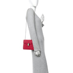 Calfskin Small Serpenti Forever Snake Strap Crossbody Bag Pink