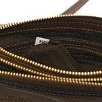 Jacquard Logo Flat Crossbody Bag Corda Bruciato