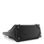 Drummed Calfskin Micro Luggage Black