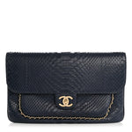 Snakeskin CC Unchained Clutch Navy