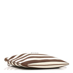Canvas Calfskin Striped Ivy  Cacao Naturale