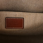 Cotton Calfskin Medium Woody Ribbon Tote White Brown