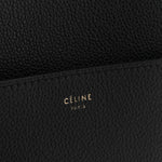 Soft Grained Calfskin Sangle Bucket Bag Black