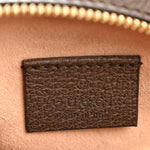 GG Supreme Monogram Web Mini Ophidia Round Shoulder Bag Brown