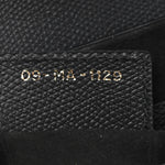 Grained Calfskin Saddle Bag Black