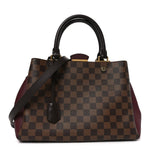 Damier Ebene Cuir Taurillon Brittany Bordeaux