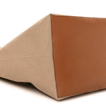 Canvas Calfskin Y Tote Desert Dust Brick