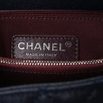 Caviar Quilted Small Coco Handle Flap Navy