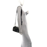 Calfskin Monogram Embossed Utility Crossbody Black