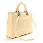 Patent Cannage Large Lady Dior White
