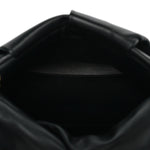 Lambskin Rose Clutch Black
