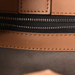 Vitello Century F is Fendi Whipstitch Threads FF Embossed Small Runaway Satchel Tobacco Orzo