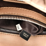 Metallic Nappa Matelasse Top Handle Satchel Cammeo