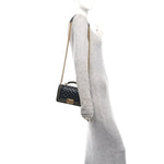 Lambskin Quilted Small Top Handle Boy Flap Black