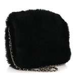 Muff Shearling Lambskin Bag Black Ecru