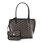 Goyardine Reversible Mini Anjou Black