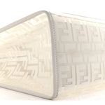 TPU FF Vitello Century Plexiglass Medium Runaway Shopper Tote White