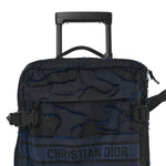Canvas Small Diortravel Suitcase Blue Multicolor