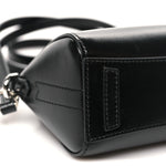 Shiny Lord Calfskin Micro Antigona Black