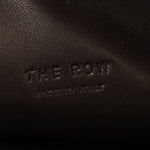 Finely Grained Calfskin Small Izzy Crescent Shoulder Bag Ebony Brown