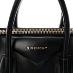 Shiny Lord Calfskin Medium Antigona Black