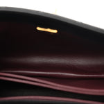 Calfskin Quilted Mini Logo Coco Handle Flap Black