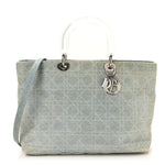 Denim Cannage Lady Dior Light Blue