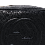 Pebbled Calfskin Mini Soho Disco Bag Black