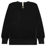 Waffle Crewneck - Anthracite Black