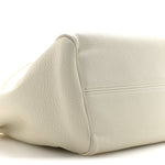 Calfskin Cuir Small Triomphe Cabas Drawstring White
