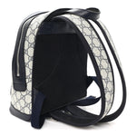 GG Supreme Monogram Textured Dollar Calfskin Web Small Ophidia Day Backpack Beige Blue Black