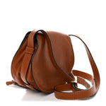 Grained Calfskin Small Marcie Saddle Bag Tan