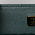 Lambskin Quilted Mini Rectangular Flap Green