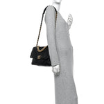 Goatskin Quilted Large Chanel 19 Flap Black