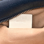 Vintage Effect Calfskin Matelasse Diagonal Small Torchon GG Marmont Chain Shoulder Bag Blue Agata Mystic White