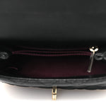 Caviar Quilted Extra Mini Coco Handle Flap Black